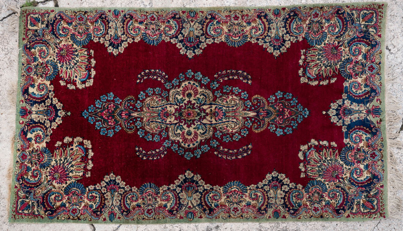 Persian Hand Knotted Wool Kerman Rug (1 of 10)