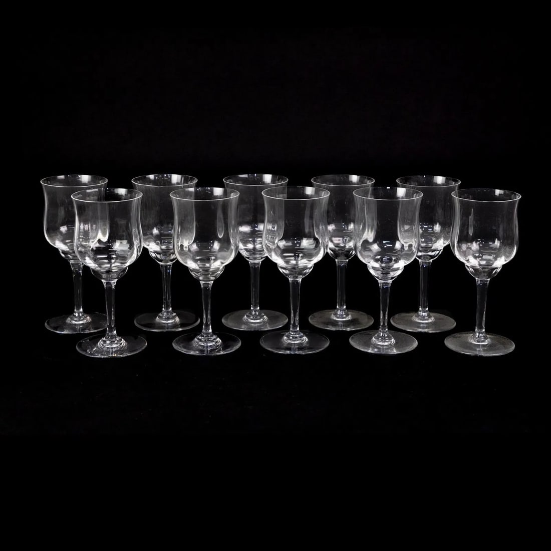(10) Baccarat Capri (Optic) Tall Water Glasses (1 of 9)