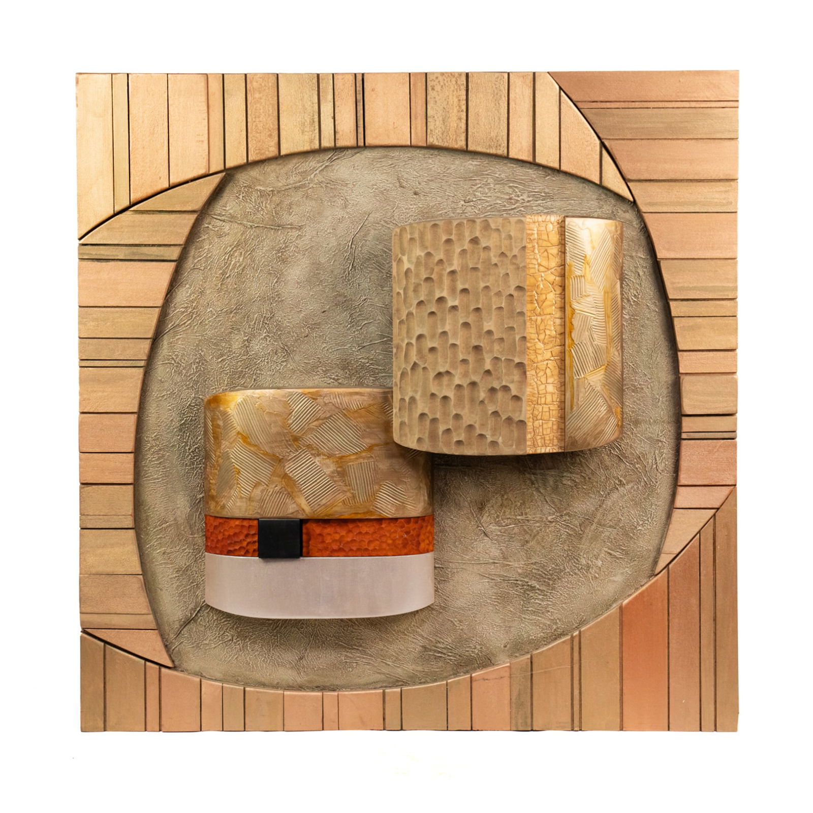 Sharon Matusiak 'Pillow Talk' Mixed Media on Wood (1 of 9)