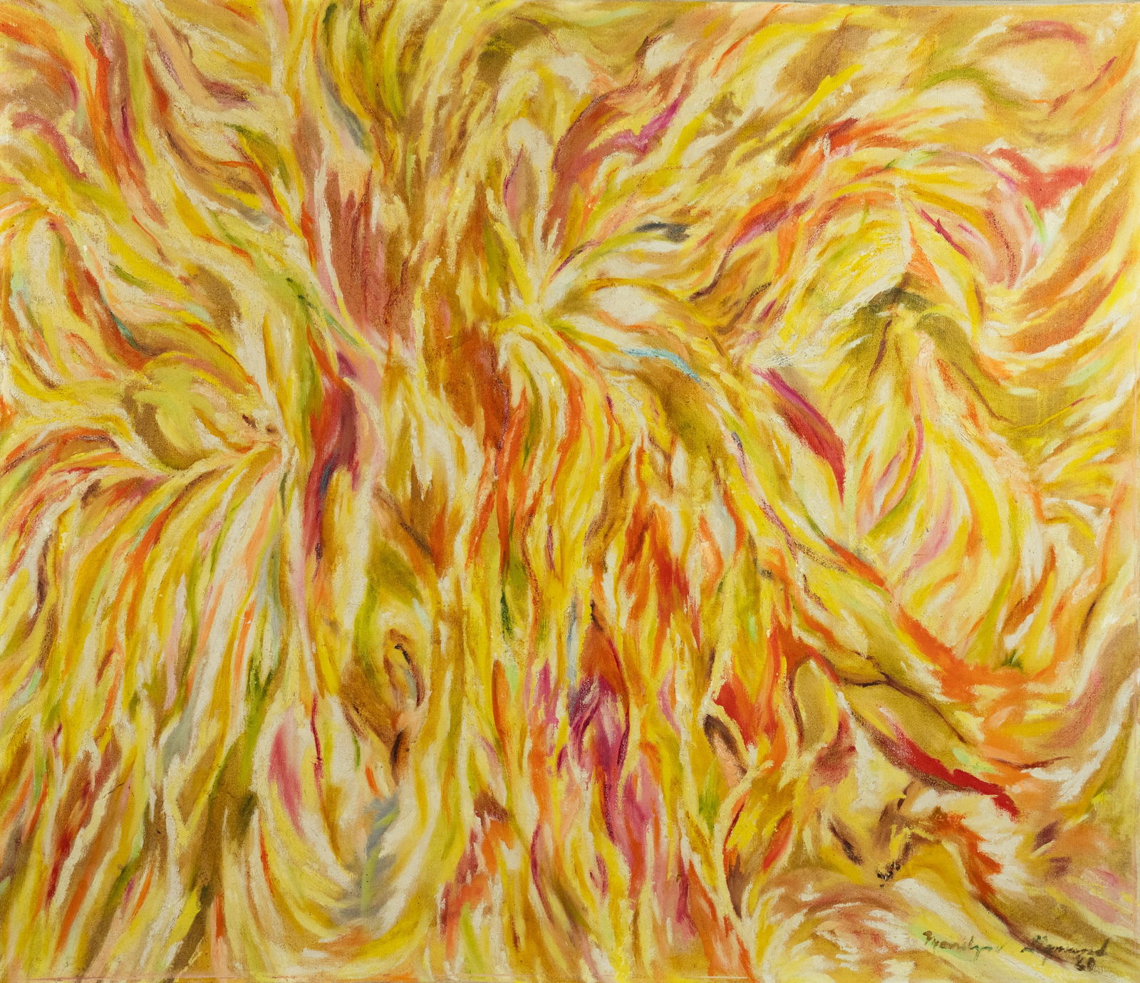 Marilyn Sigmund Abstract Oil on Canvas Painting (1 of 10)