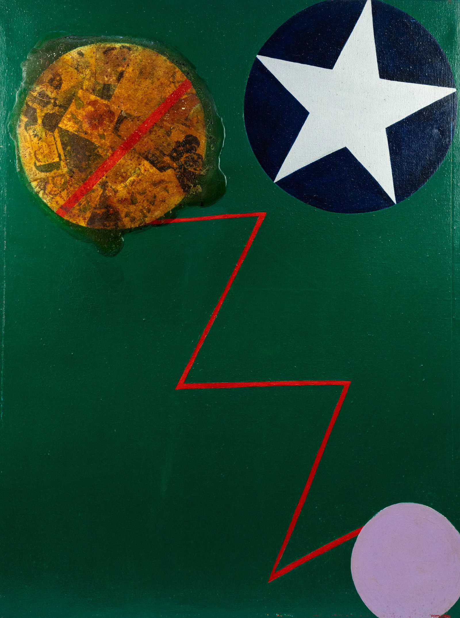 Leslie Eisenberg Abstract Mixed Media on Canvas: A Leslie Eisenberg (American, b.XX) mixed media on canvas painting depicting an abstract composition. Unsigned and Unframed.