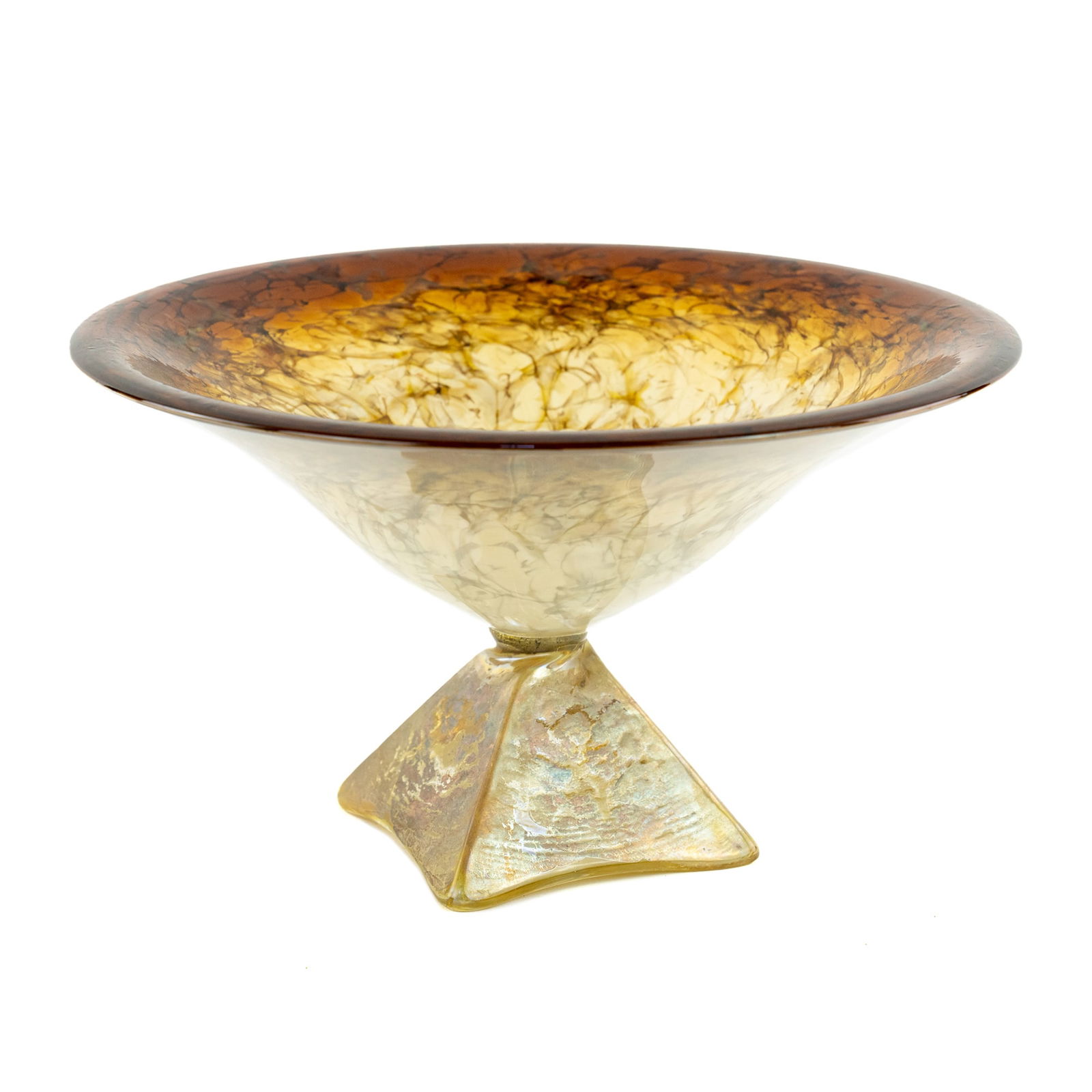 Willsea & O'Brien Art Glass Compote Bowl (1 of 9)