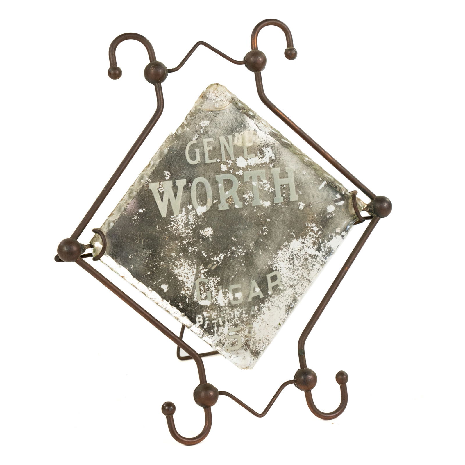 General Worth Cigar Diamond Advertising Mirror (1 of 6)