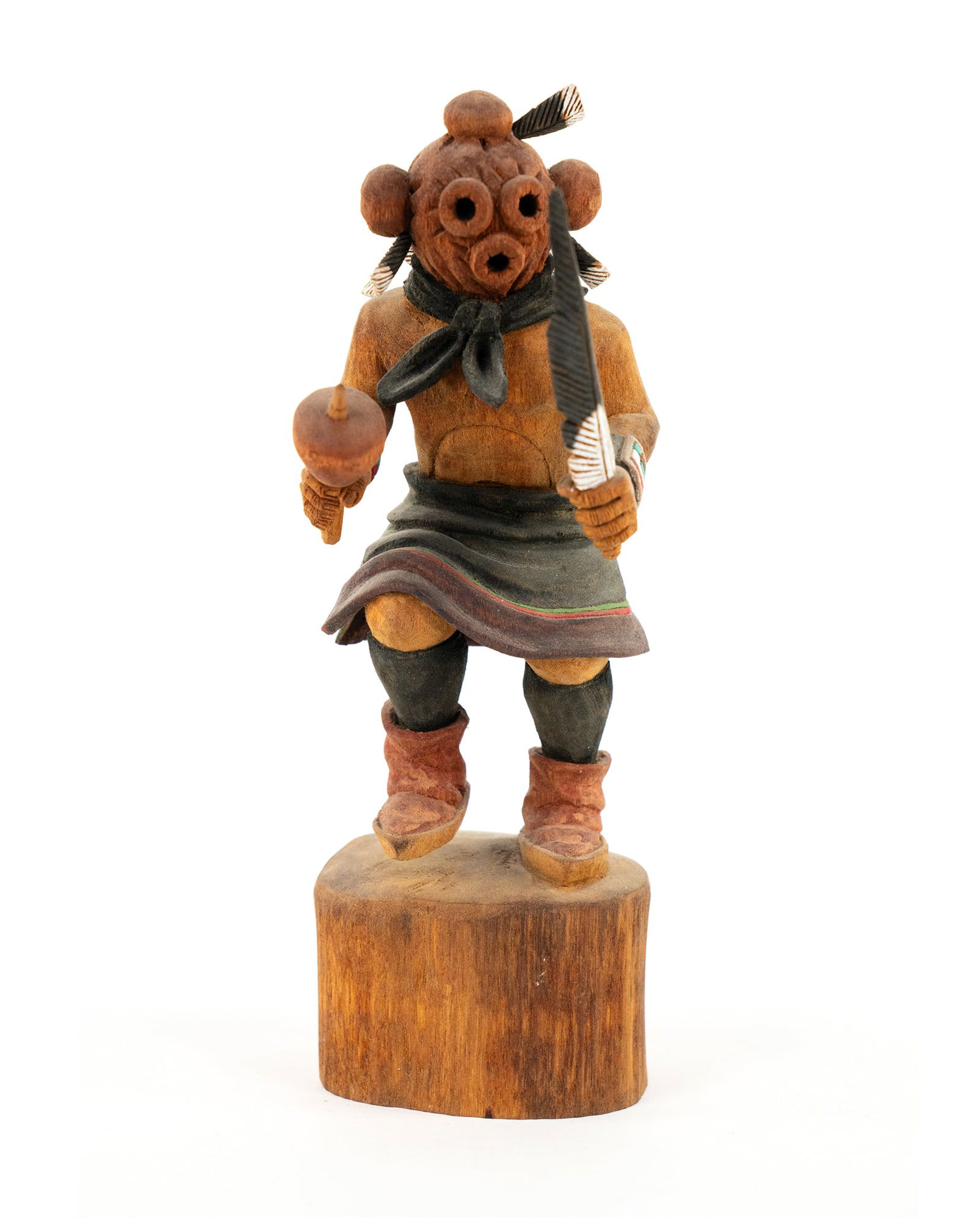 Leonard Selestewa 'Koyemsi' Hand Carved Kachina Doll (1 of 7)