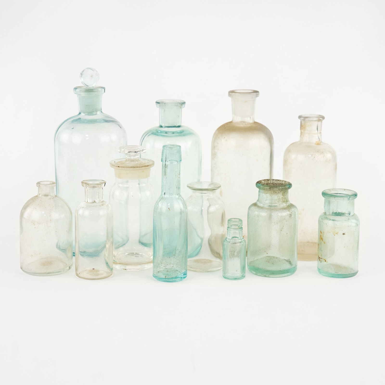 (12) Group of Assorted Antique Glass Bottles (1 of 5)