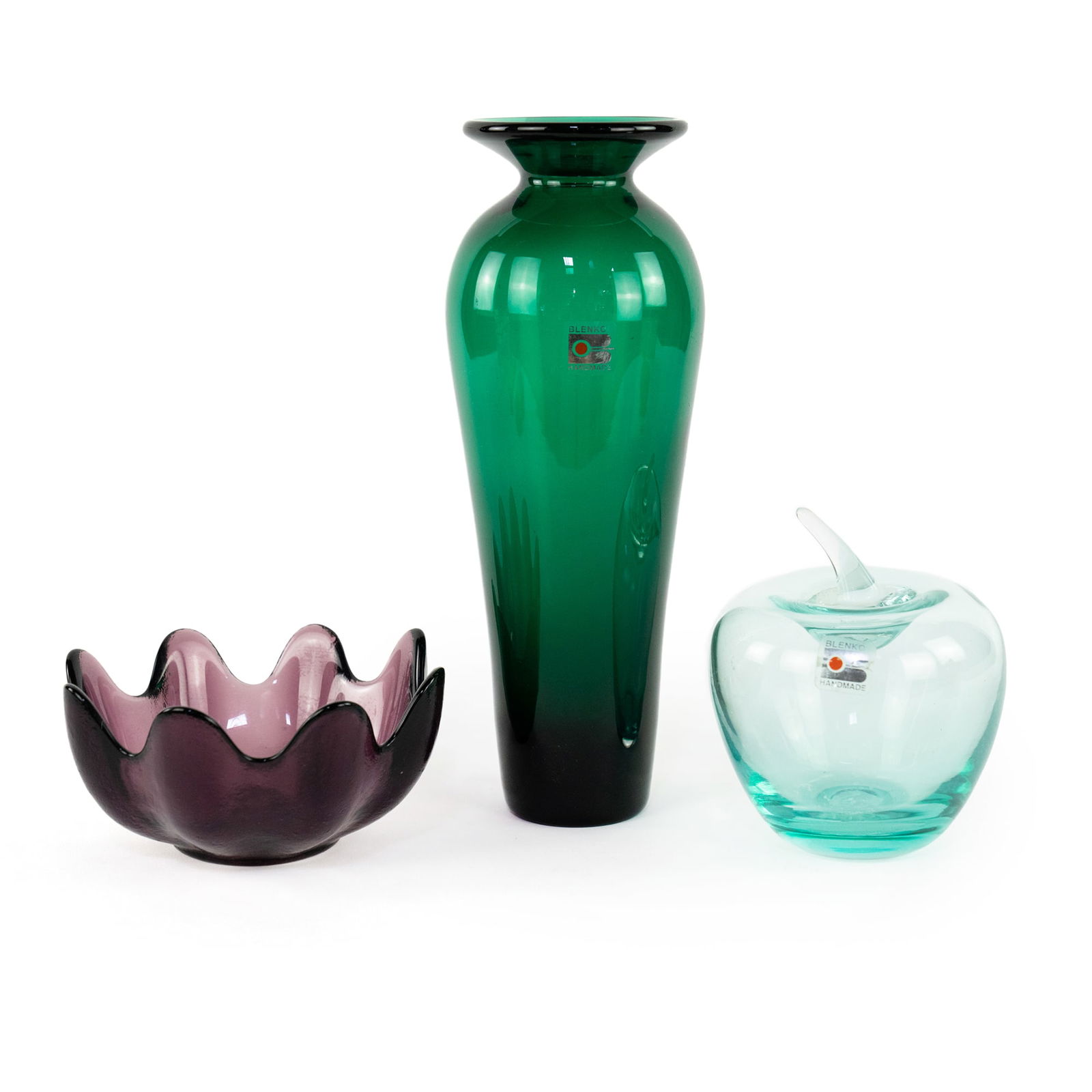 (3) Group of Assorted Blenko Art Glass Pieces (1 of 8)