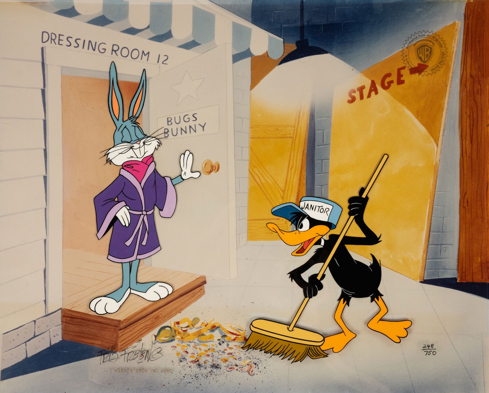Friz Freleng 'Bugs the Star' Hand Painted Animation Cell (1 of 6)