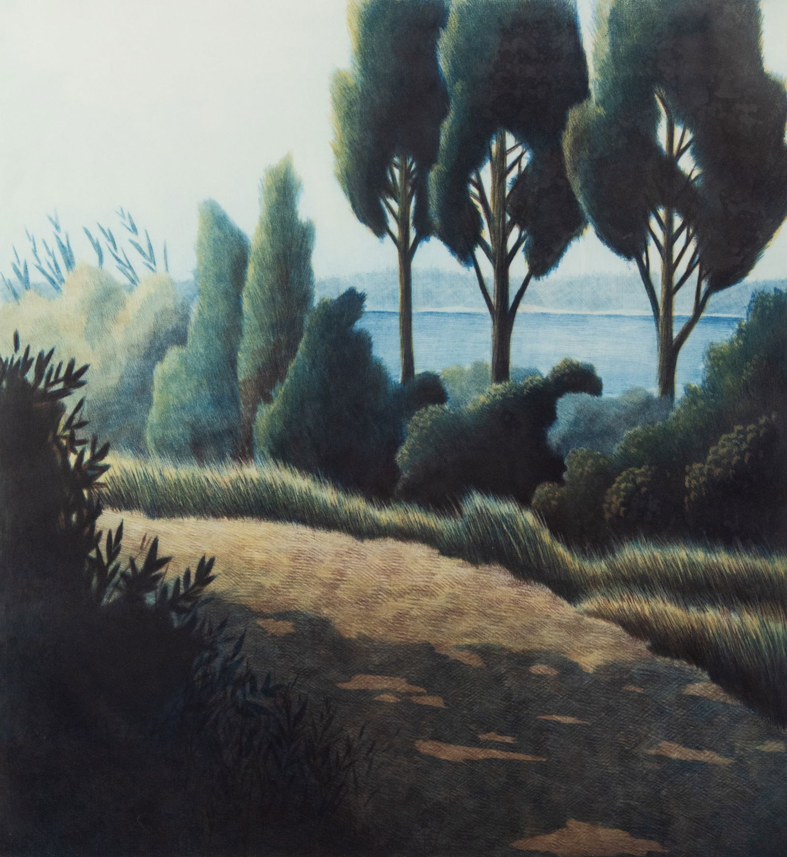 Waiting for the Light' Serigraph Print Signed (1 of 10)