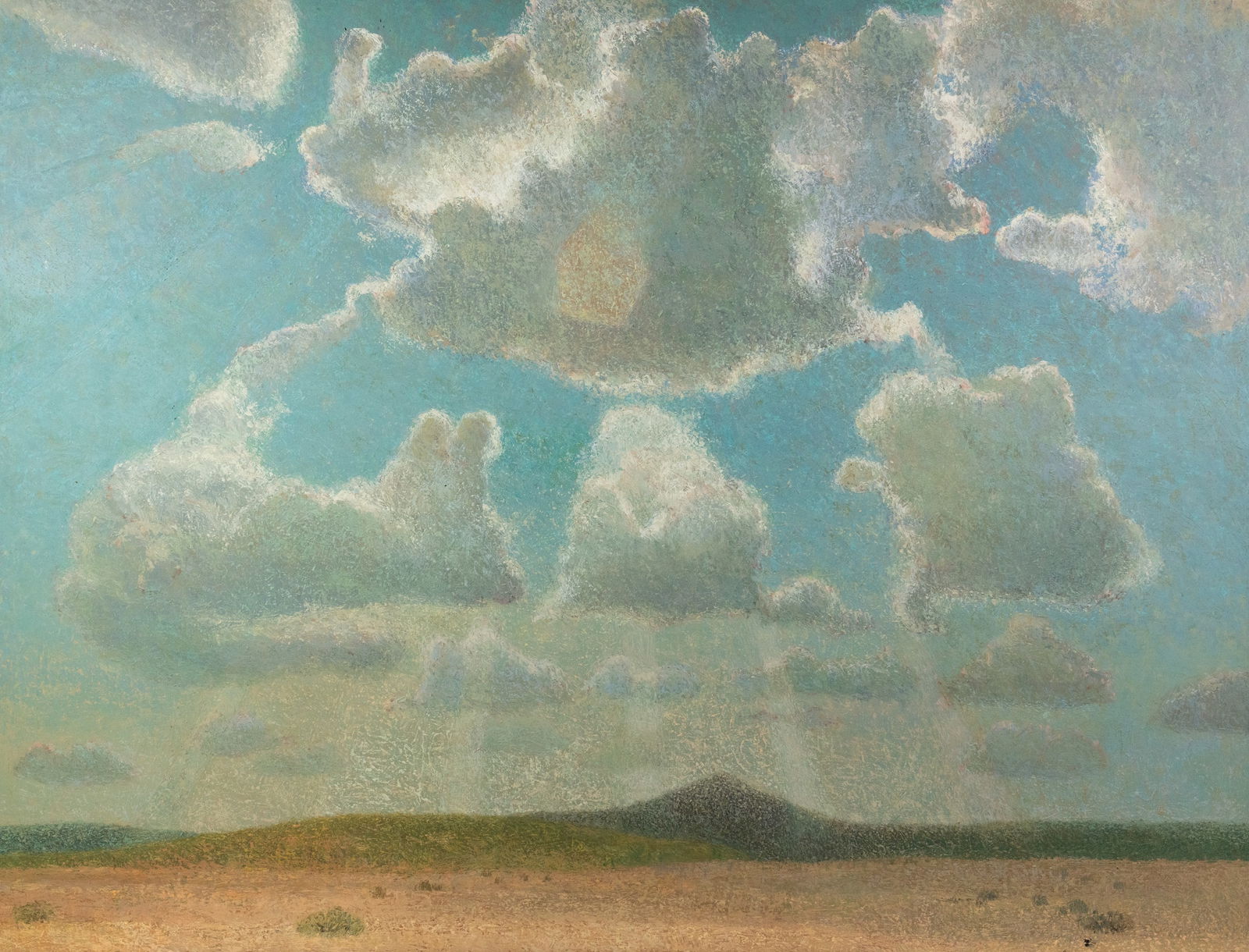 Hib Sabin Pastoral Landscape Oil on Board Painting (1 of 11)