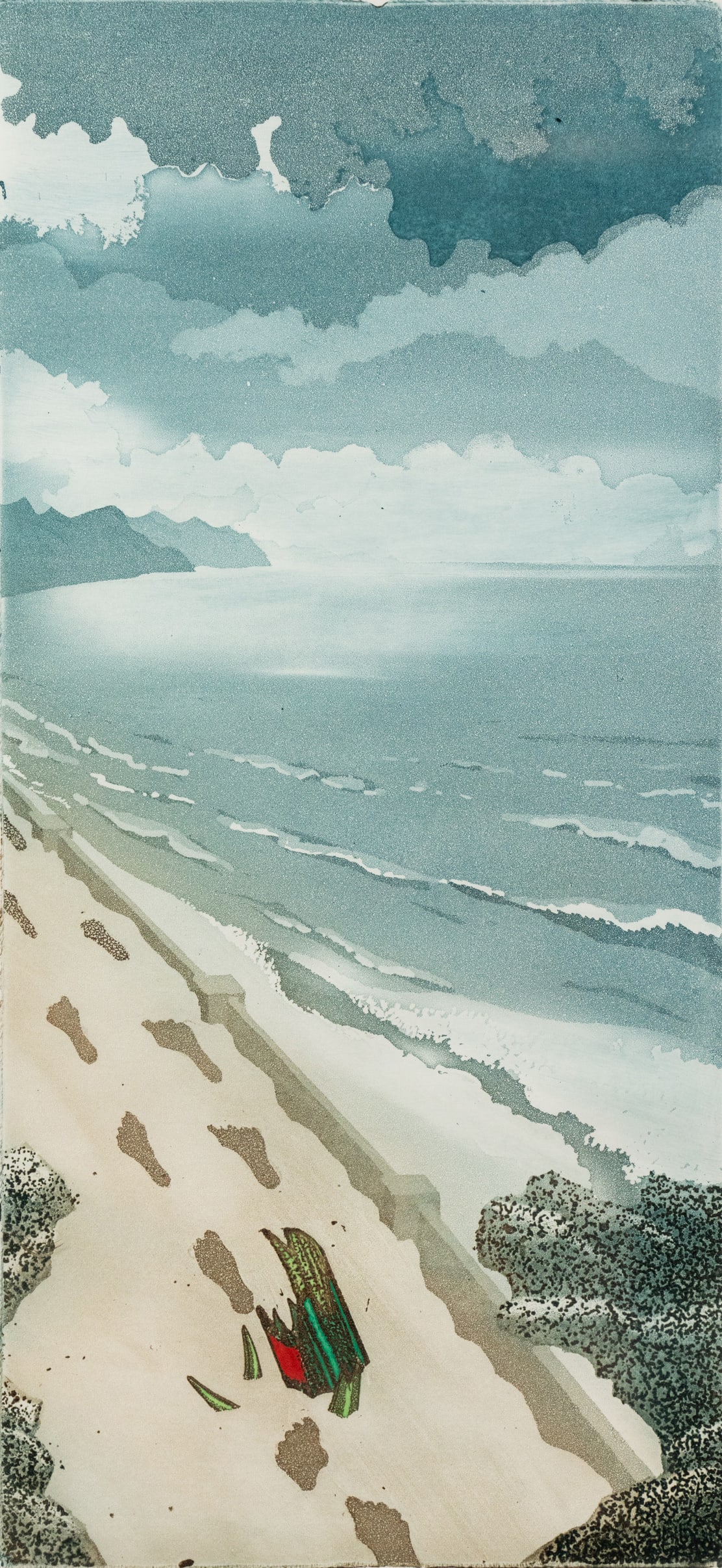 Sjoerd Bakker 'The Beach' Lithograph Print (1 of 8)