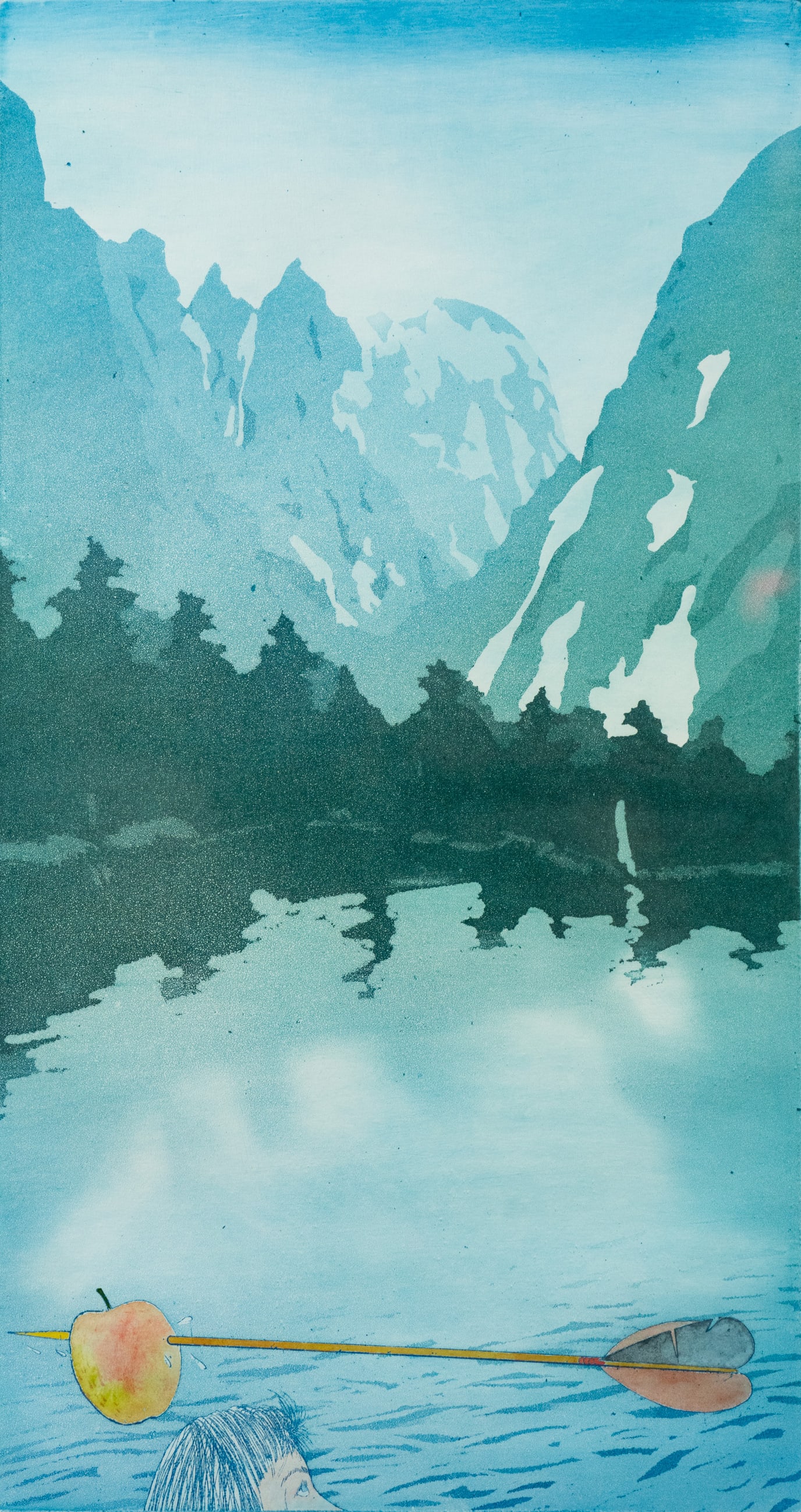 Sjoerd Bakker 'The Apple' Lithograph Print (1 of 8)