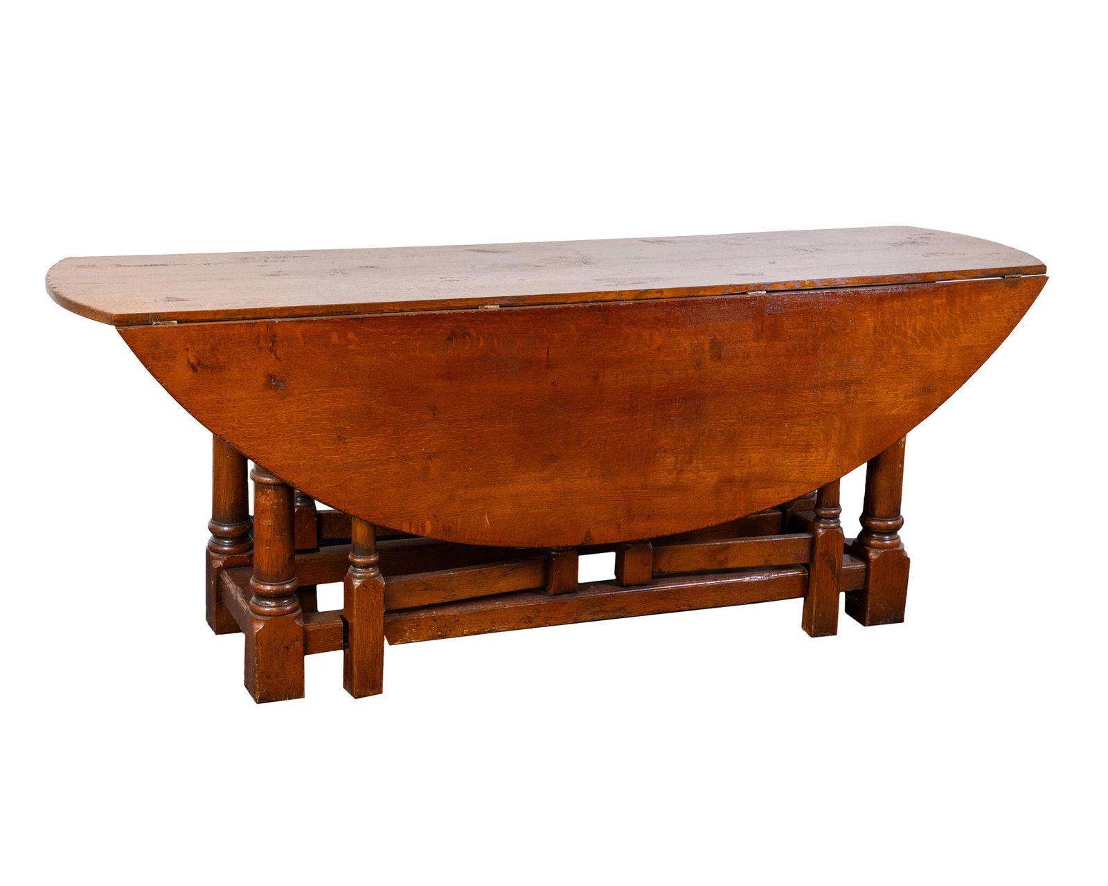 English Oak Drop Leaf Gate Leg Dining Table (1 of 15)