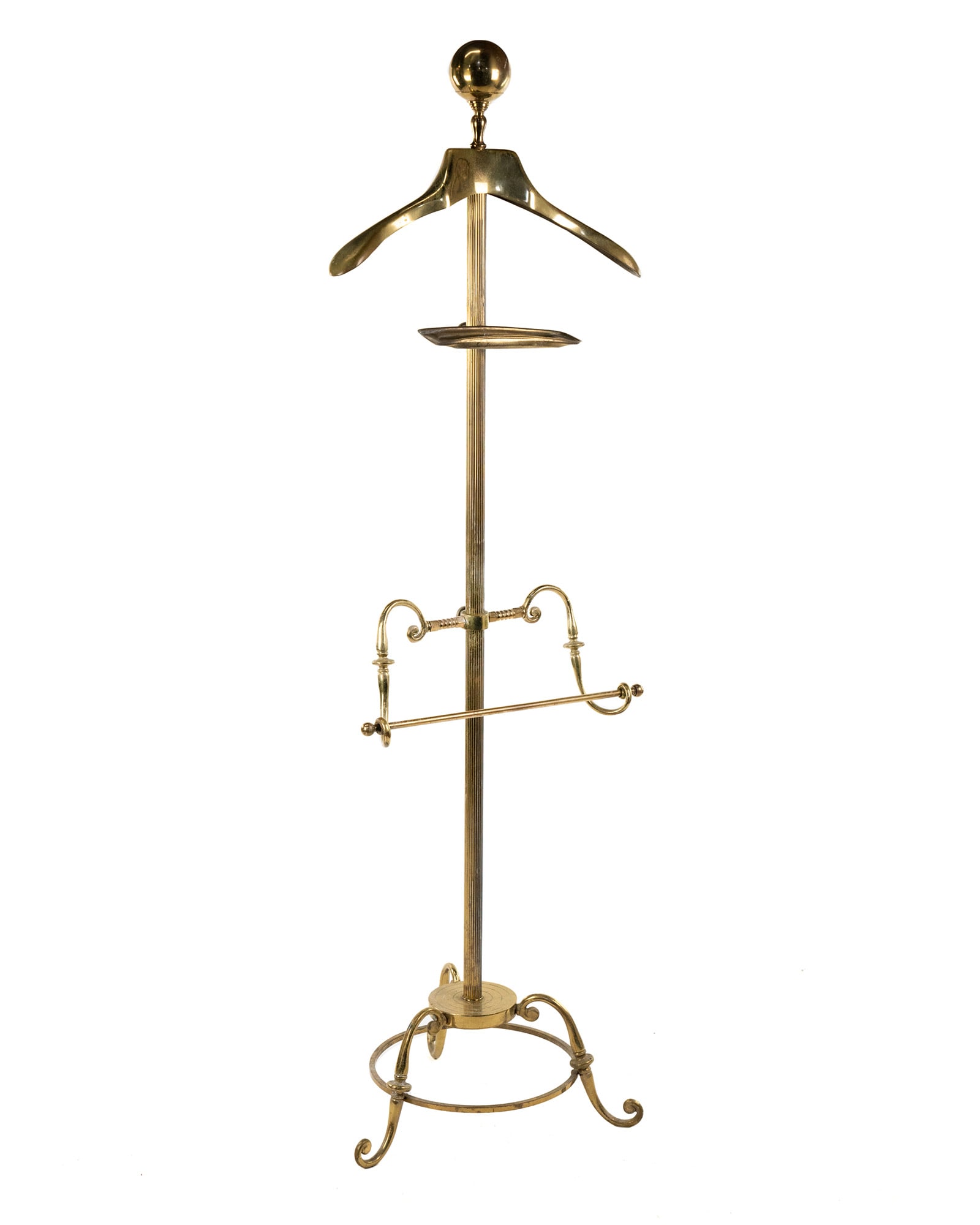 Glo-Mar Artworks Brass Tone Silent Butler / Valet Stand (1 of 10)