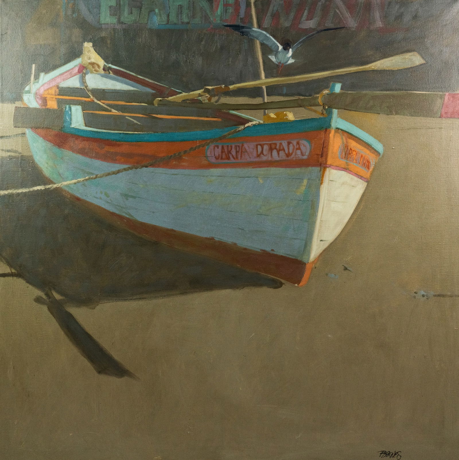 Al Barnes 'Mi Tios' Acrylic on Canvas Painting (1 of 12)