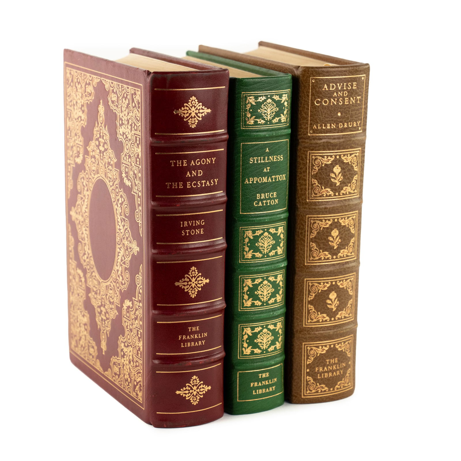 (3) Group of Signed Franklin Library Leather Bound Books (1 of 12)