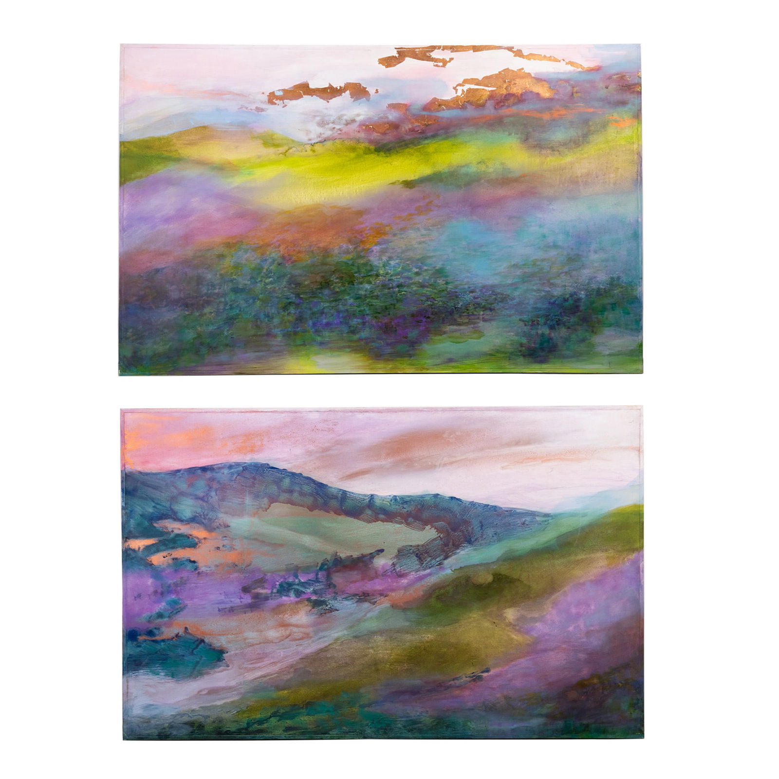 (2) Pastel Landscape Acrylic on Board Painting (1 of 19)