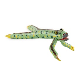 Miles Carpenter Frog Hand Carved Folk Art Sculpture