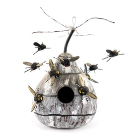 Allen Pruitt Beehive Hand Carved Folk Art Sculpture