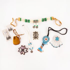 (9) Group of Contemporary Native American Jewelry