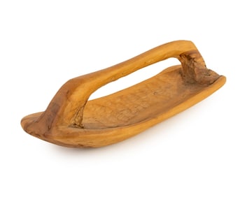 Hand Carved Wooden Vessel