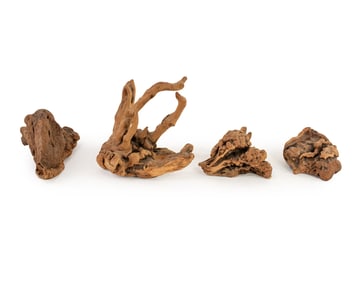 (4) Group of Burl Wood Knots