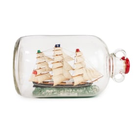 Robin Hood's Bay 'Cutty Sark' Ship in a Bottle Model