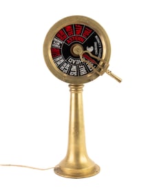 Chadburns Brass Ship's Telegraph Converted Lamp