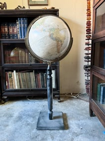 George F Cram Company Globe on Stand