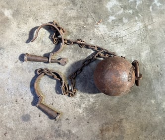 Alcatraz Prison Cast Iron Ball & Chain