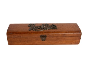 English Victorian Neckties Wooden Storage Box