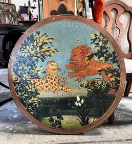 Medieval Bestiary O/B Archery Bullseye Painting