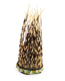 African Porcupine Quill Headdress