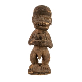 African Ivory Coast Baule Gbekre Baboon Sculpture