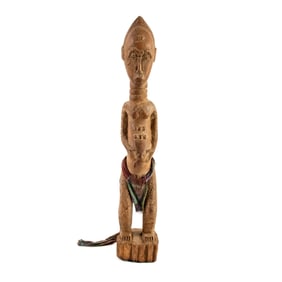 African Cote D'Ivoire Baule Male Figure Sculpture