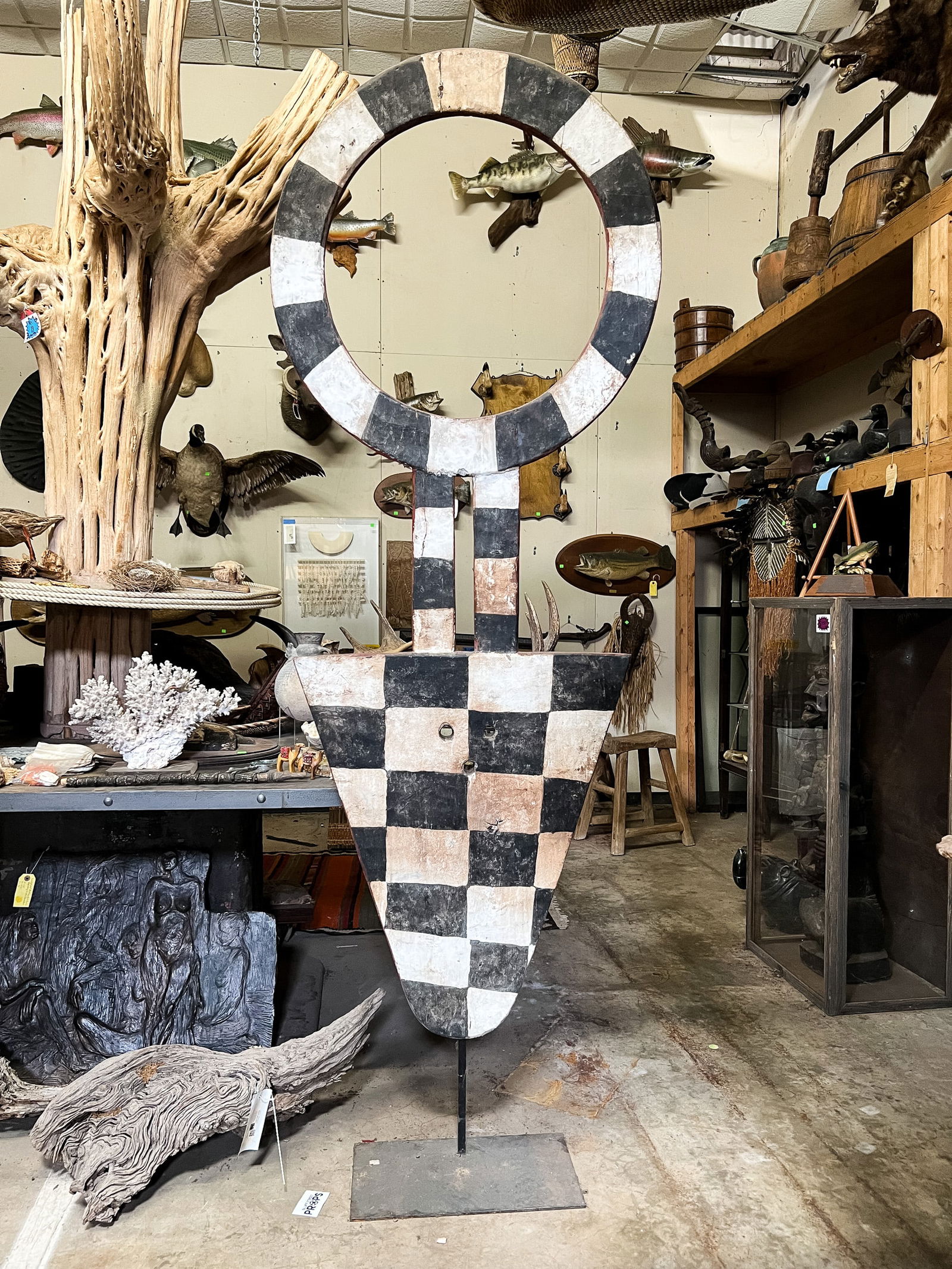 Mid 20th C African Nafana Bedu Plank Mask (1 of 7)