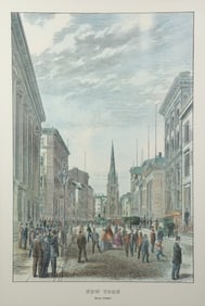 Harper's Weekly 'Wall Street' Aquatint