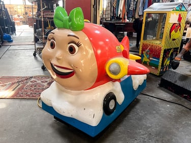 Orange Jay Jay the Jet Plane Coin Operated Kiddie Ride