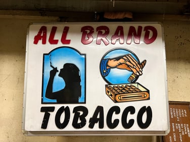 All Brand Tobacco Plastic Molded Sign