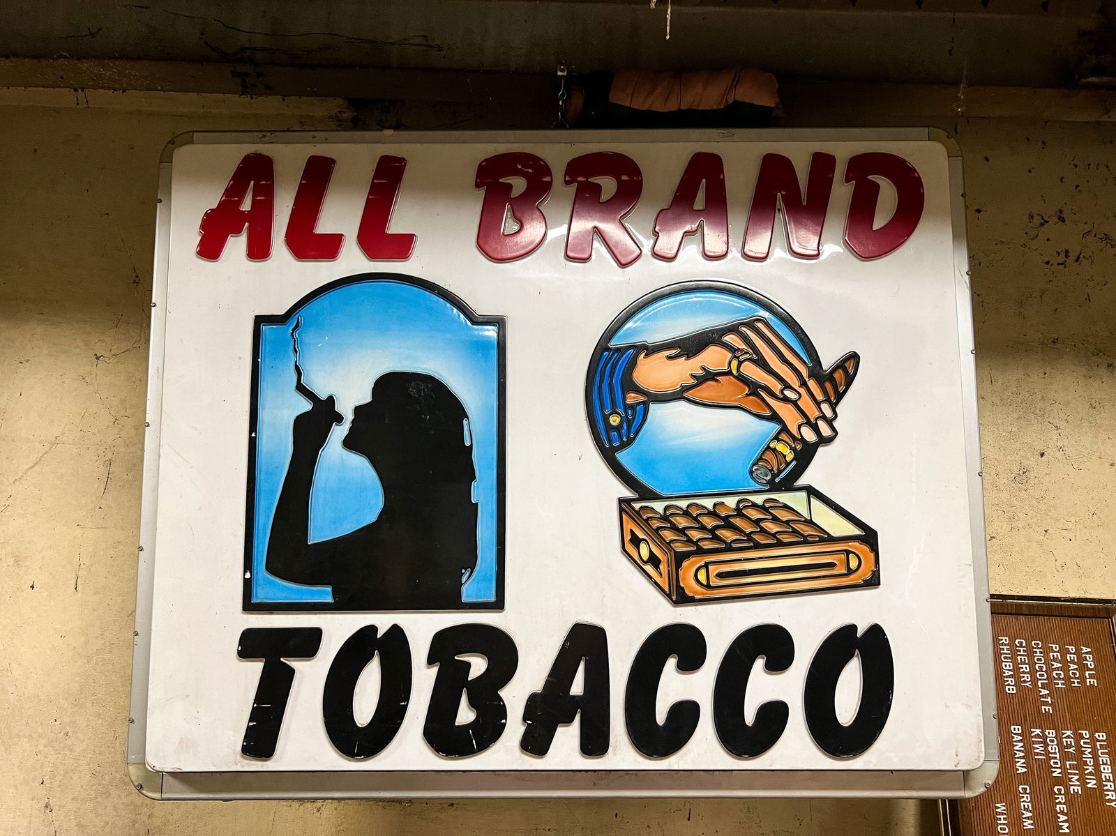 All Brand Tobacco Plastic Molded Sign (1 of 2)