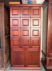 12 Locker Humidor Cigar Cabinet by Wood Projections