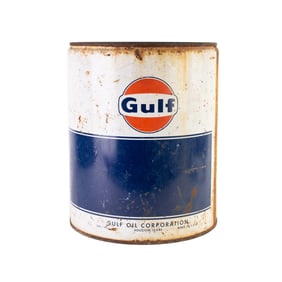 Vintage Gulf Oil 5 Gallon Can