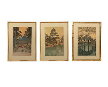(3) Group of Yoshida Hiroshi Offset Lithographs (1 of 13)