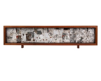 Hari Van Hoeffen Metal Collage on Board Composition