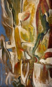 Hari Van Hoeffen Untitled Oil on Board Painting