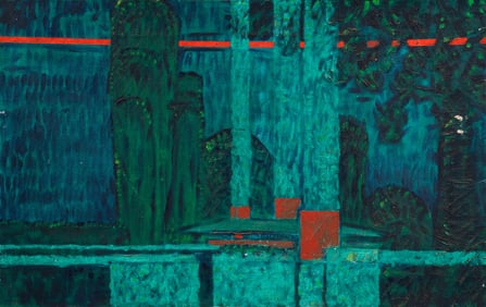 Hari Van Hoeffen Untitled Oil on Board Painting