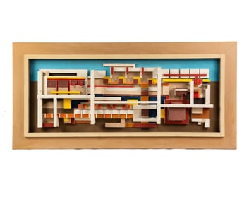 H. V. Hoeffen 'Synthetic Resins' Mixed Media Sculpture