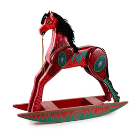 The Mystic Artists 'Cheyene Flame' Folk Rocking Horse