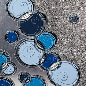 Richard Satchell Abstract Acrylic on Canvas Painting