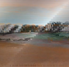 Forrest Lee Moses 'Landscape #542' Acrylic on Canvas