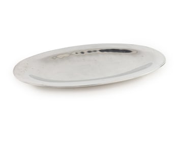 Nambe Aluminum Oval 'Fiesta' Serving Tray